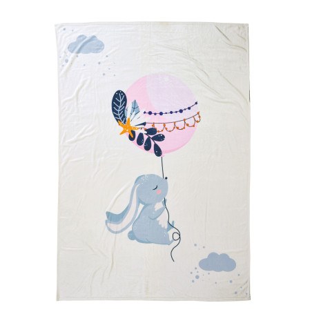 Κουβέρτα Fleece Μονή Das Home  4915 Light Blue-Pink-Mint 160x220