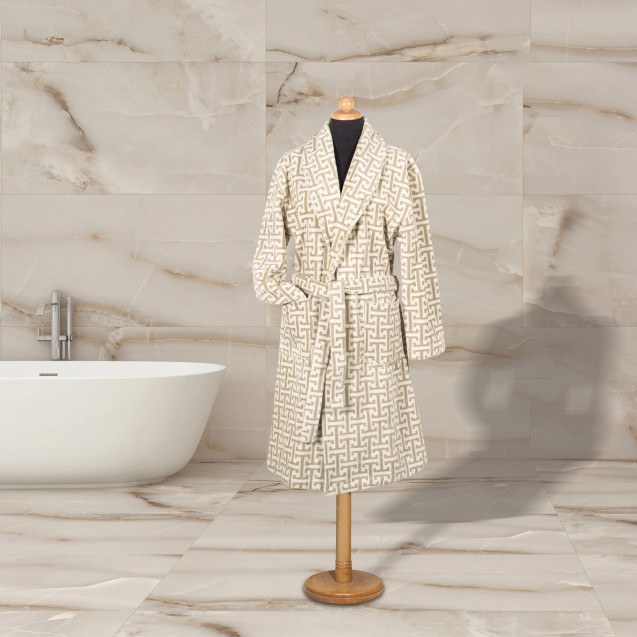 Μπουρνούζι Greenwich Polo Club 3093 Taupe-Ecru...