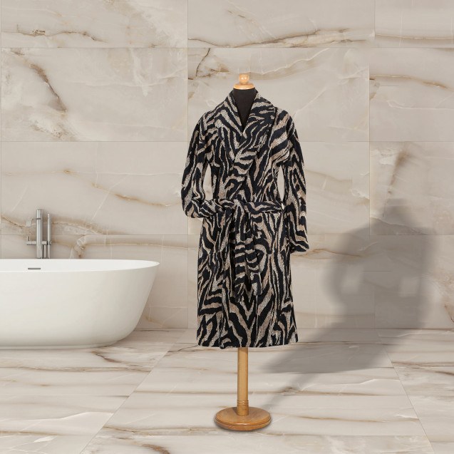 Μπουρνούζι Greenwich Polo Club 3098 Ecru-Black...