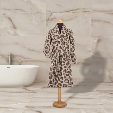 Μπουρνούζι Greenwich Polo Club 3099 Taupe-Black MEDIUM