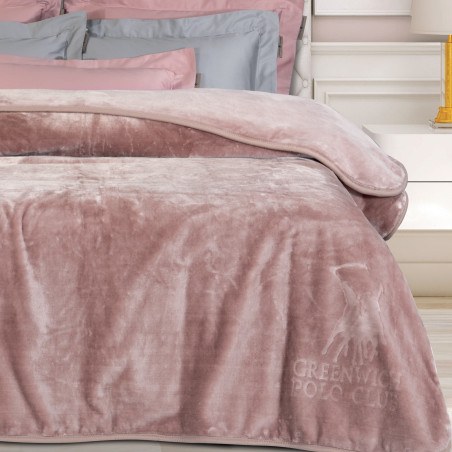 Κουβέρτα Βελουτέ Υπέρδιπλη Greenwich Polo Club 3469 Nude 220x240