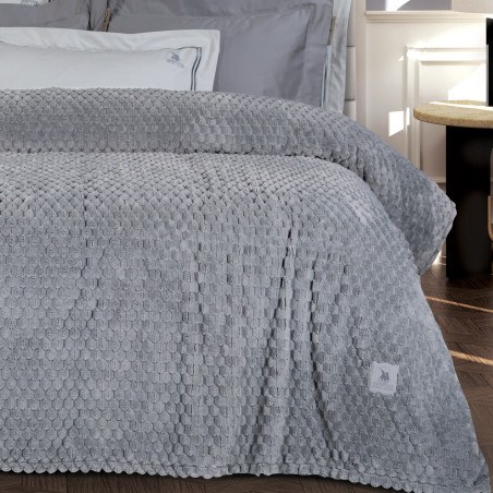 Κουβέρτα Fleece Υπέρδιπλη Greenwich Polo Club 3476 Grey 220x240
