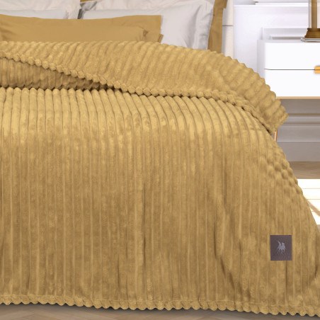 Κουβέρτα Fleece Μονή Greenwich Polo Club 3488 Ochre 160x220