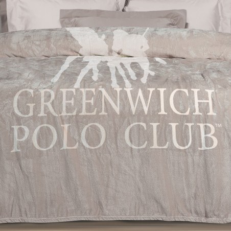 Κουβέρτα Fleece Υπέρδιπλη Greenwich Polo Club 3490 Taupe 220x240