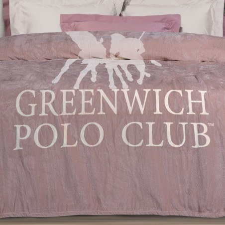 Κουβέρτα Fleece Μονή Greenwich Polo Club 3491 Nude 160x240