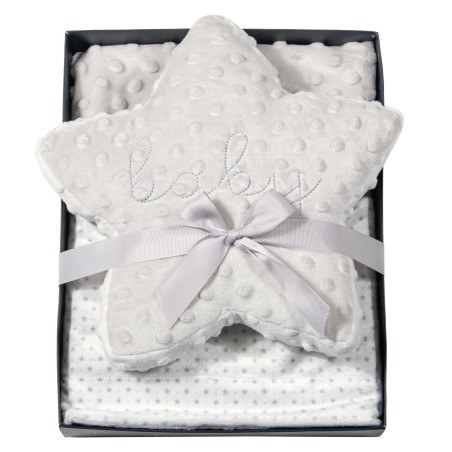 Κουβέρτα Fleece Αγκαλιάς Greenwich Polo Club 8846 Grey-White 75x100