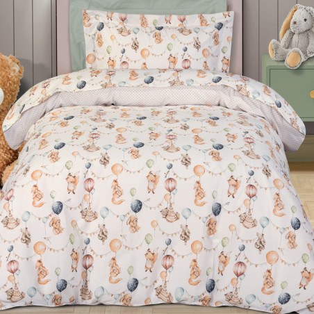 Σετ Σεντόνια Μονά 3 Τεμαχίων Greenwich Polo Club 8850 Beige-Bordeaux-Ochre 170x240