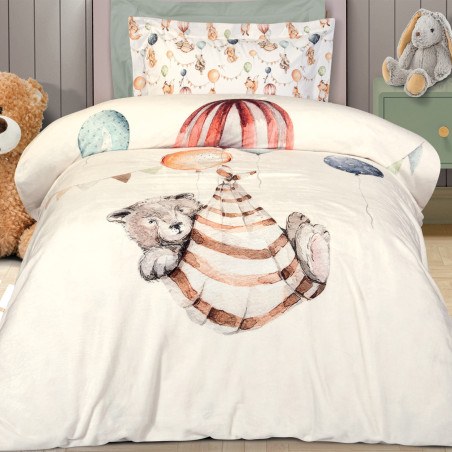 Παιδική Κουβέρτα Fleece Μονή Greenwich Polo Club 8850 Cream-Taupe-Teracotta 160x220