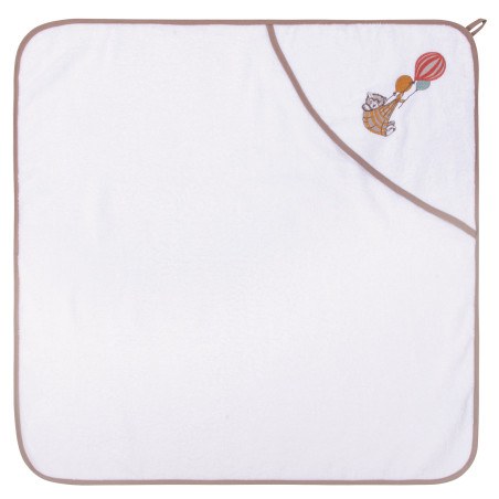 Βρεφική Κάπα Greenwich Polo Club 8850 White-Coffee Brown 80x80