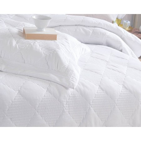 Σετ Κουβερλί και Σεντόνια Υπέρδιπλα 7 Τεμαχίων Rythmos Charmy Λευκο 240x260