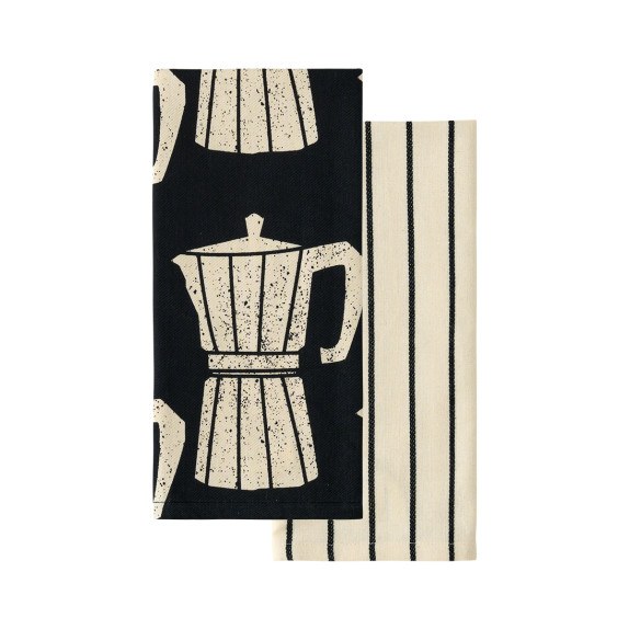 Σετ Πετσέτες Κουζίνας 2 Τεμαχίων Kentia Fazzy 2417 40x60