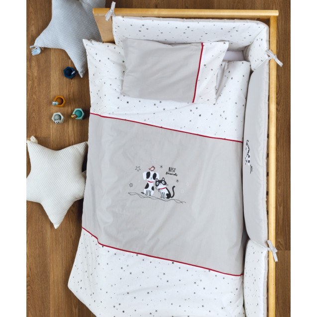 Σετ Παπλωματοθήκη Κούνιας 2 Τεμαχίων Kentia...