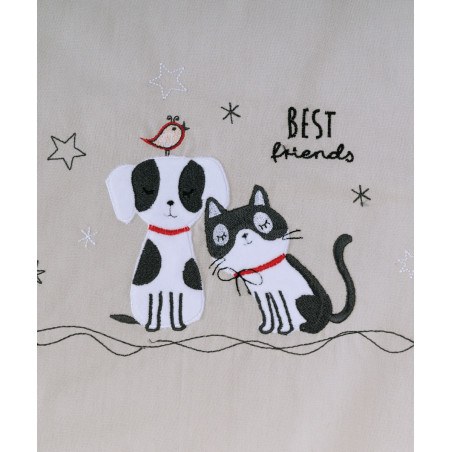 Σετ Παπλωματοθήκη Κούνιας 2 Τεμαχίων Kentia Friends 100x140