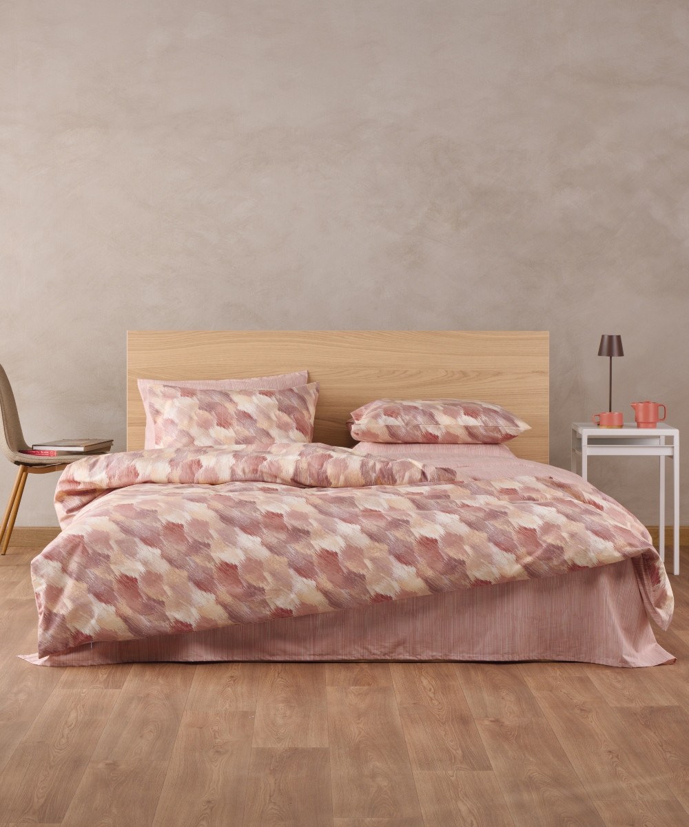 Σετ Παπλωματοθήκη Μονή 2 Τεμαχίων Kentia Henna 18 165x2