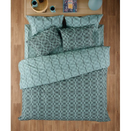 Σετ Παπλωματοθήκη Μονή 2 Τεμαχίων Kentia Jentry 02 165x245