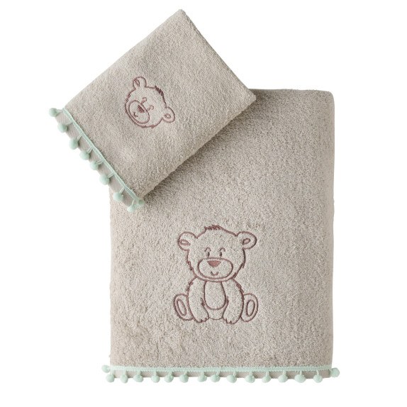 Σετ Βρεφικές Πετσέτες 2 Τεμαχίων Kentia Poope 70x125