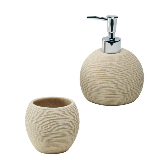 Σετ Δοχείο Κρεμοσάπουνου & Ποτήρι Μπάνιου...