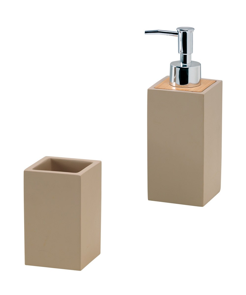 Σετ Δοχείο Κρεμοσάπουνου & Ποτήρι Μπάνιου Kentia Spirit 245