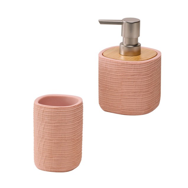 Σετ Δοχείο Κρεμοσάπουνου & Ποτήρι Μπάνιου...