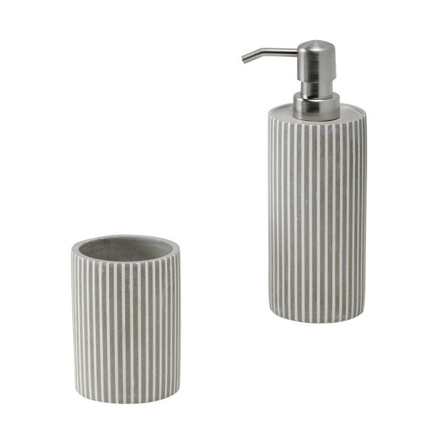 Σετ Δοχείο Κρεμοσάπουνου & Ποτήρι Μπάνιου...