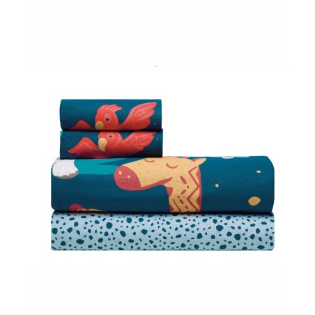 Σετ Παιδικά Σεντόνια Μονά 3 Τεμαχίων Kentia Tipu 160x270