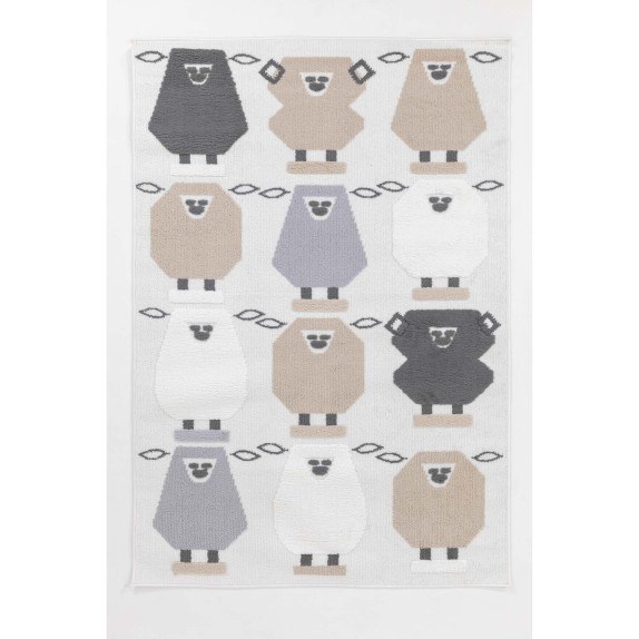 Παιδικό Χαλί Ezzo Piccolo D057A1A Cream 080x150