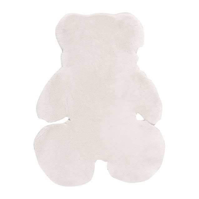 Παιδικό Χαλί Madi Bound White Teddy Bear 90x110
