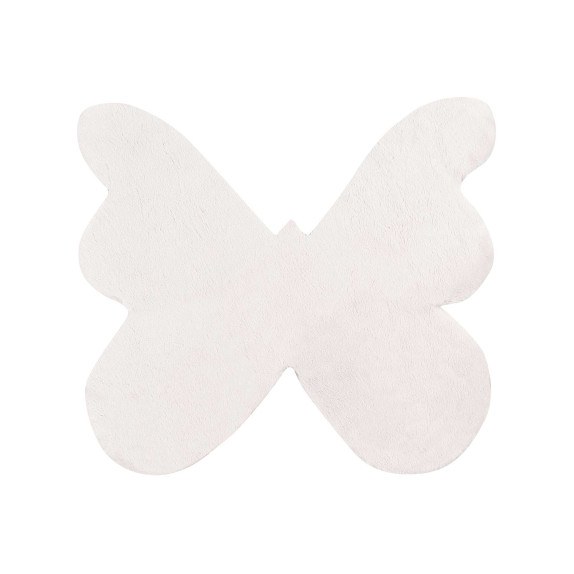 Παιδικό Χαλί Madi Bound White Butterfly 120x120