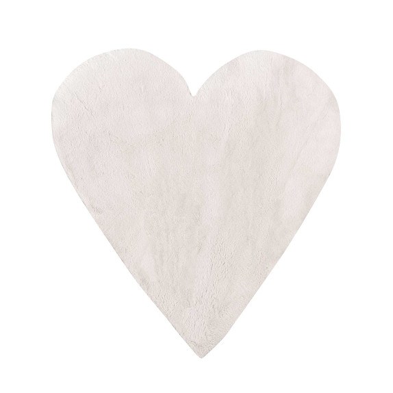 Παιδικό Χαλί Madi Bound White Heart 160x160