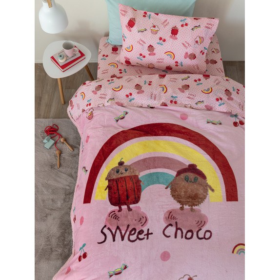 Παιδικό Κουβερτοπάπλωμα Μονό με Sherpa Palamaiki 160X220...