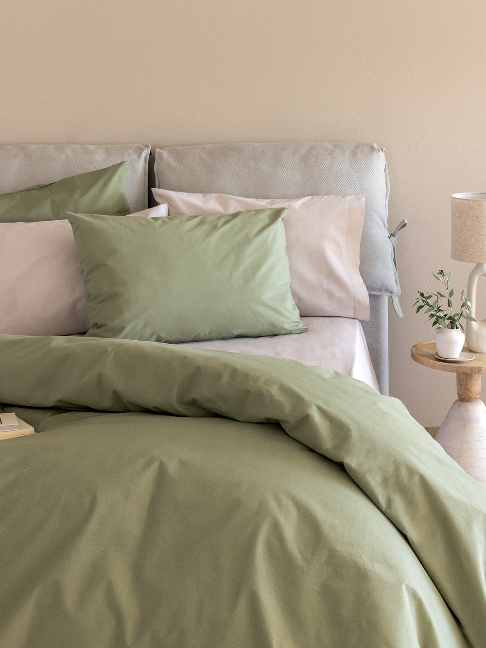 Σετ Μαξιλαροθήκες Palamaiki 52x72 ETOILE/2 KHAKI