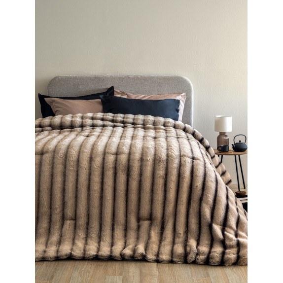 Κουβερτοπάπλωμα Υπέρδιπλο με Γούνα Sherpa Palamaiki...