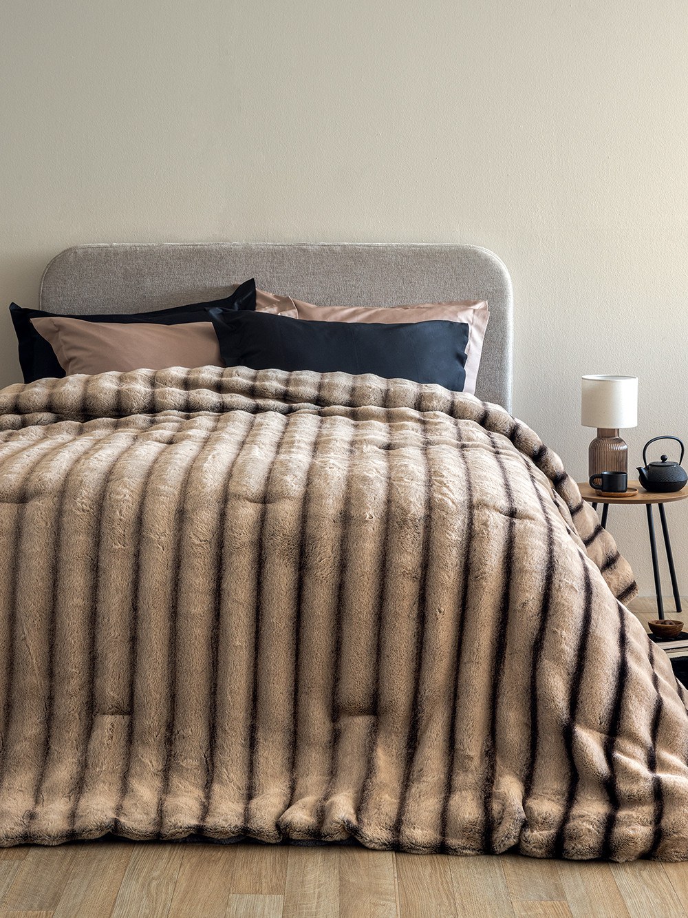 Κουβερτοπάπλωμα Υπέρδιπλο με Γούνα Sherpa Palamaiki 230