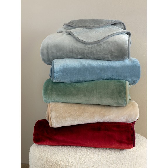 Κουβέρτα Βελουτέ Μονή Palamaiki 160x220 DREAM VELOUR/3 OLIVE