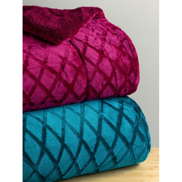 Κουβερτοπάπλωμα Υπέρδιπλο με Γούνα Sherpa...