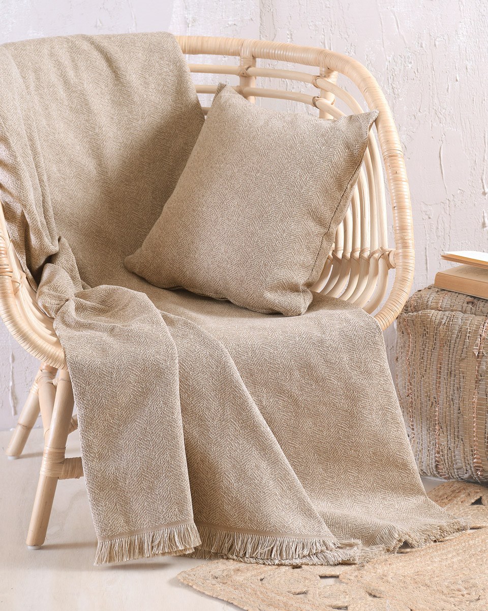 Ριχτάρι Διθέσιου Rythmos Only Μπεζ 180x240