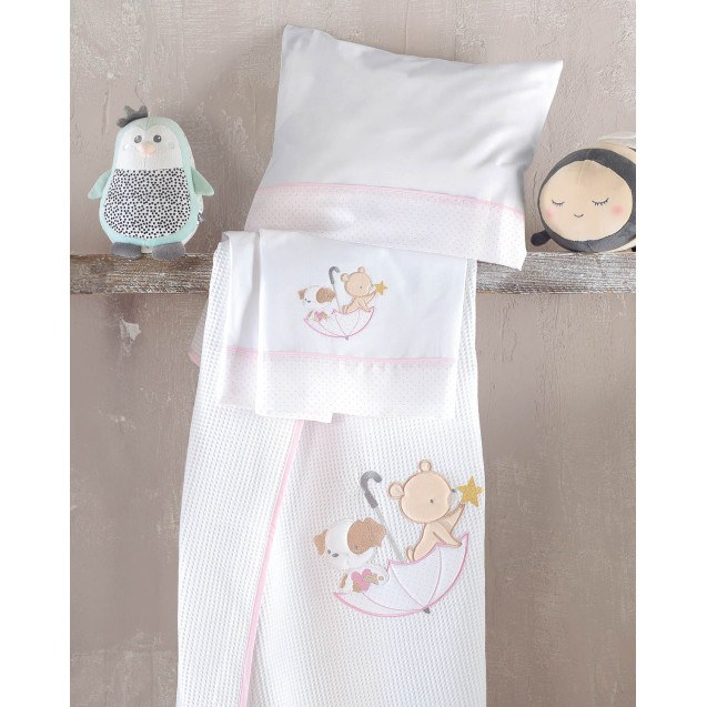 Σετ Σεντόνια Κούνιας 3 Τεμαχίων Rythmos...