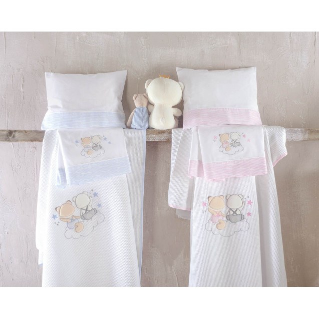 Σετ Σεντόνια Κούνιας 3 Τεμαχίων Rythmos Bye Bye...