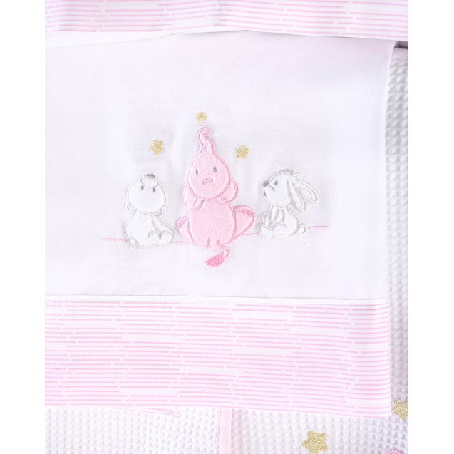 Σετ Σεντόνια Φανελένια Κούνιας 3 Τεμαχίων...