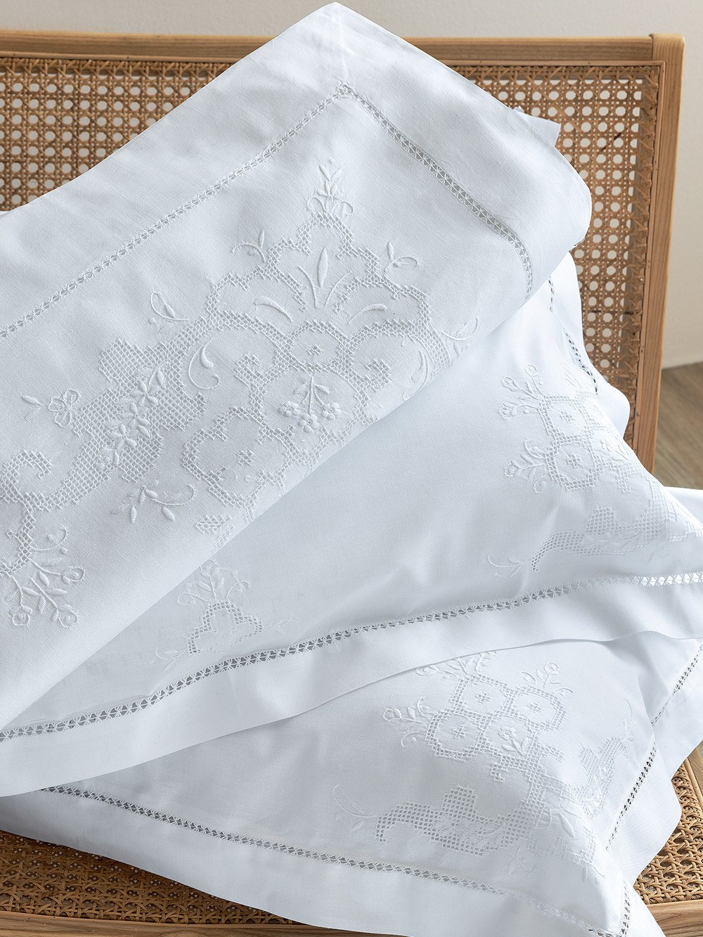 Σετ Νυφικά Σεντόνια 3 Τεμαχίων Palamaiki 225X270 Natali