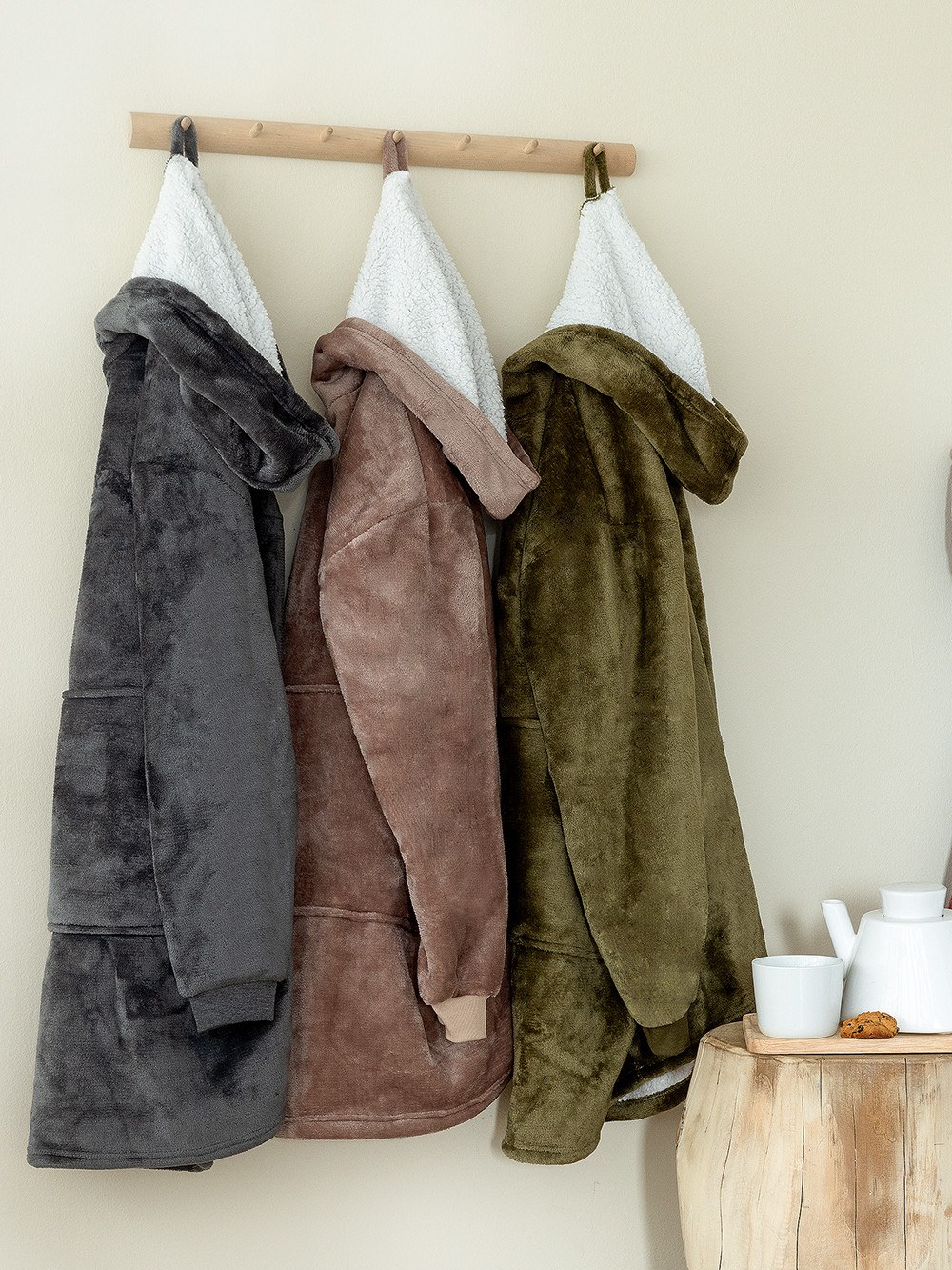 Κουβέρτα Καναπέ με Γούνα Sherpa Palamaiki Huhu/2 90X100 Tan