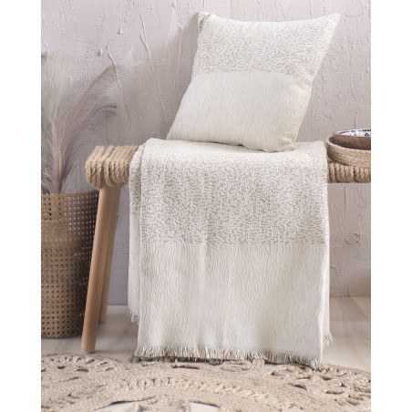 Μαξιλαροθήκη Διακόσμησης Rythmos Vivir Εκρου 40x40