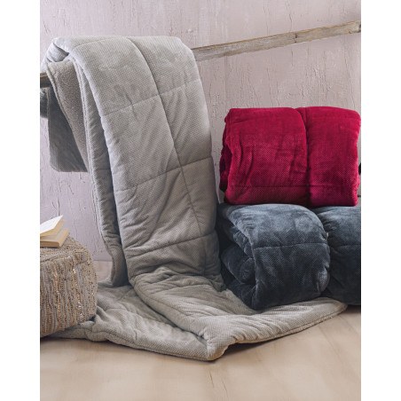 Κουβερτοπάπλωμα Υπέρδιπλο Rythmos Tilty Γκρι 220x240