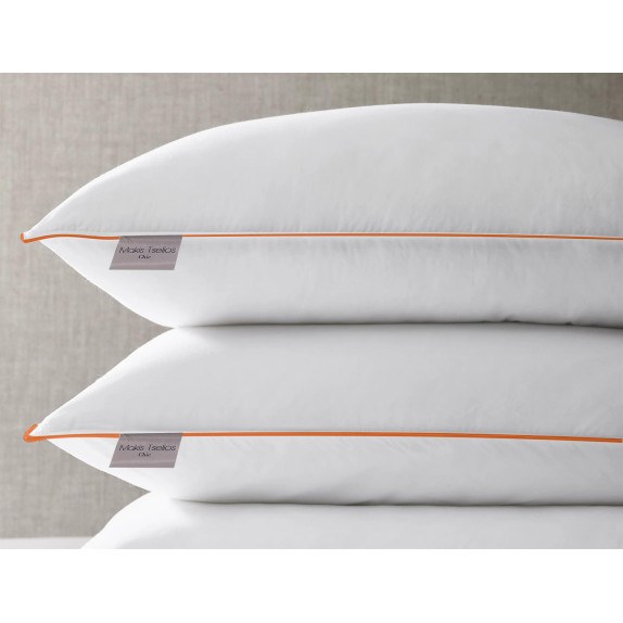 Σετ Μαξιλάρια Ύπνου 2 Τεμαχίων Makis Tselios New Orange...