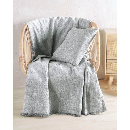 Μαξιλαροθήκη Διακόσμησης Rythmos Fidel Γκρι 40x40