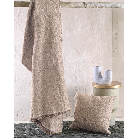 Μαξιλαροθήκη Διακόσμησης Rythmos Stefan Καφε 40x40