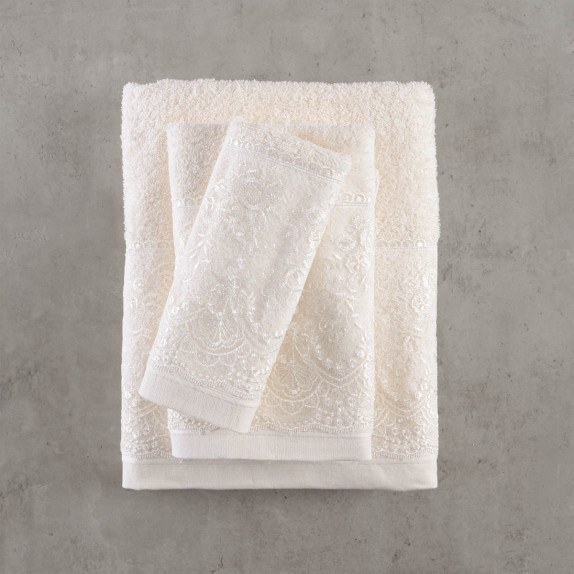 Σετ Πετσέτες 3 Τεμαχίων Rythmos Dione Εκρου...