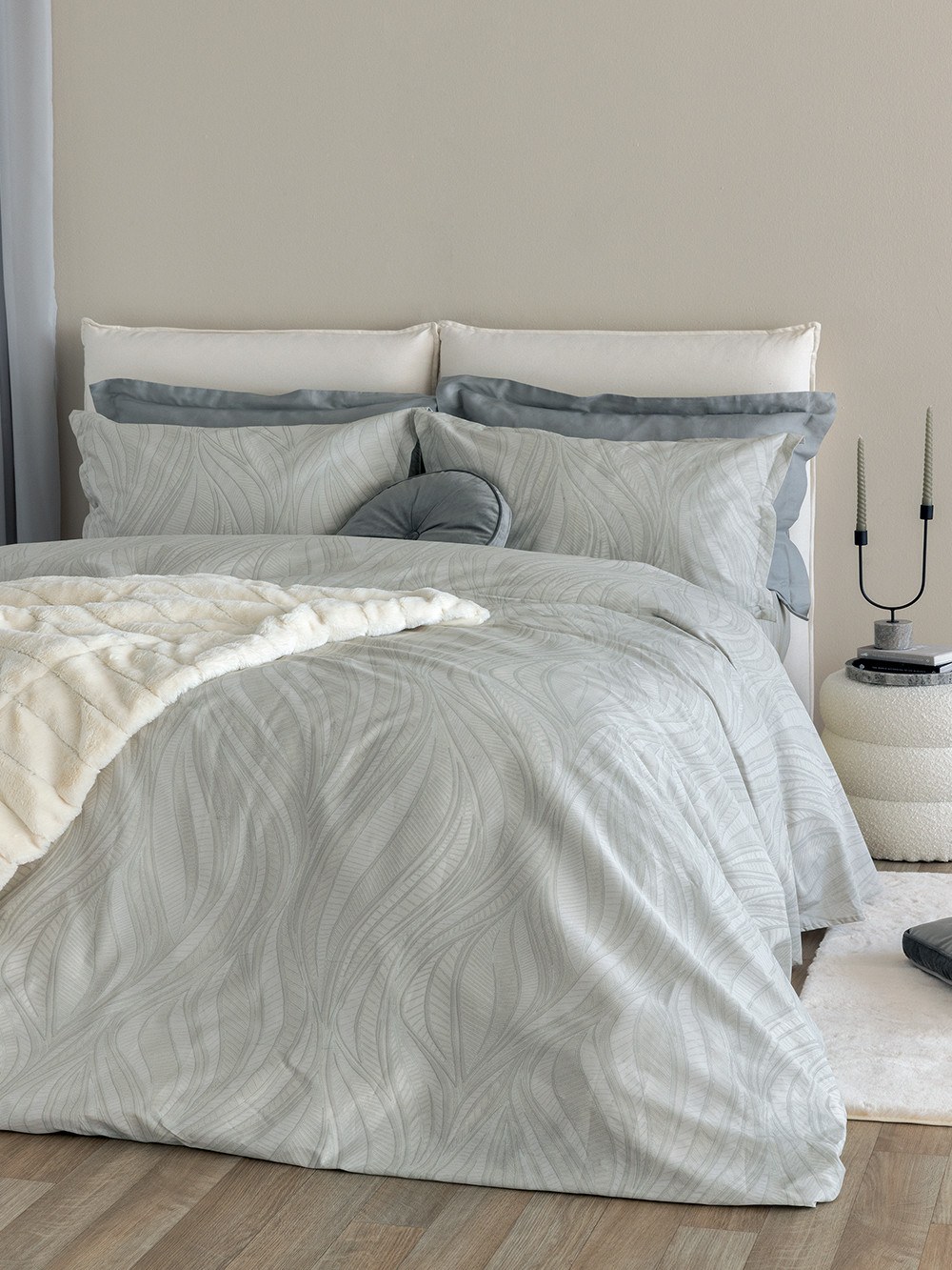 Σετ Σεντόνια Μονά 3 Τεμαχίων Palamaiki Ivy 170x270 Is809