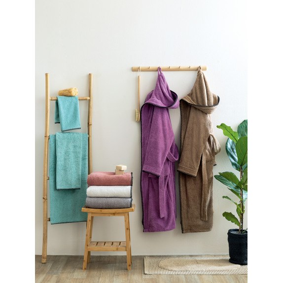 Μπουρνούζι με Κουκούλα Palamaiki Bridge Grey Medium