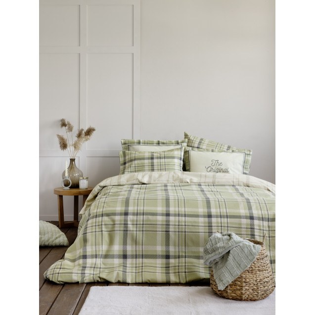 Σετ Σεντόνια Φανελένια Υπέρδιπλα 4 Τεμαχίων...